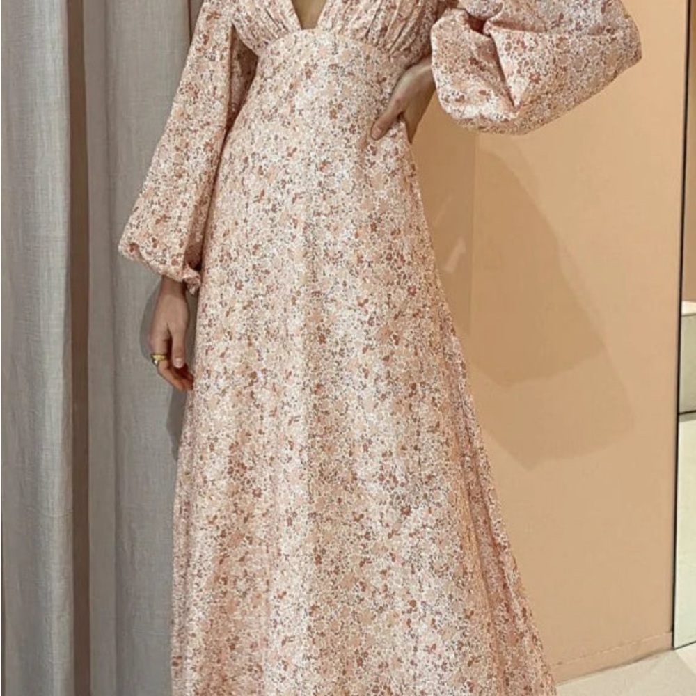 By Nicola Floral Long Sleeve Maxi Dress new with tags size 10